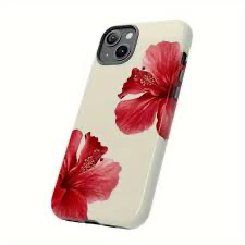Coque 13 mini Rouge Fleuri