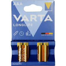Pile Longlife AAA- 4 Unités (Varta)