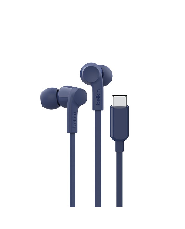 Belkin SoundForm Headset Wired in-ear Music/Everyday USB Type-C Blue