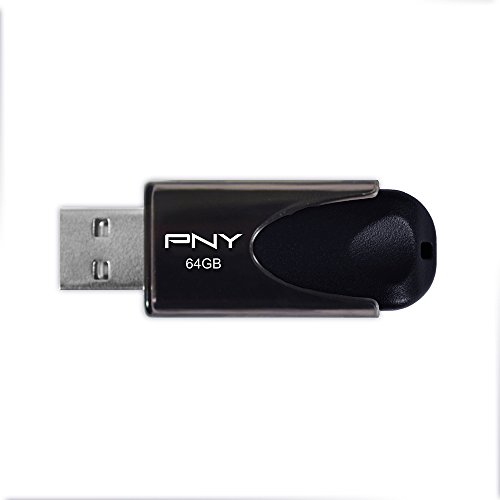 PNY 64GB USB 2.0 Type-a Flash Drive Black