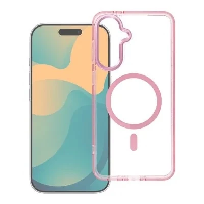 Coque HYBRID FRAME MagSafe Samsung Galaxy A17 rose