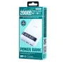 Power bank 20000mAh REMAX Charge rapide 2.4A, 3 appareils simultanés - Blanc