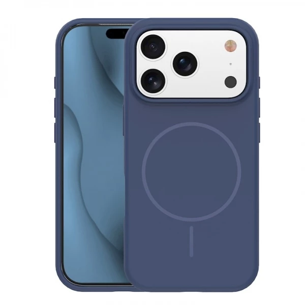 Coque THIN TOUCH MagSafe iPhone 17 Pro bleu marine