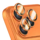 Protection d'Objectif Caméra pour iPhone 17 Pro/17 Pro Max Anti-Rayures Orange