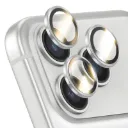 Protection d'Objectif Caméra pour iPhone 17 Pro/17 Pro Max Anti-Rayures Argent