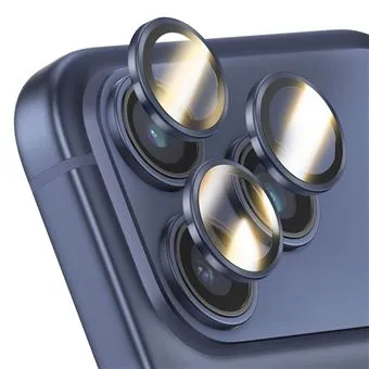 Protection d'Objectif Caméra pour iPhone 17 Pro / Pro Max Anti-Rayures Bleu