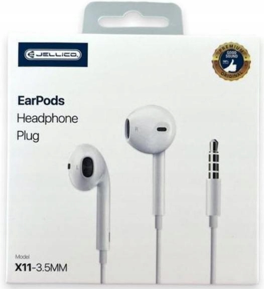 Ecouteur Jack avec micro JELLICO X11, blanc
