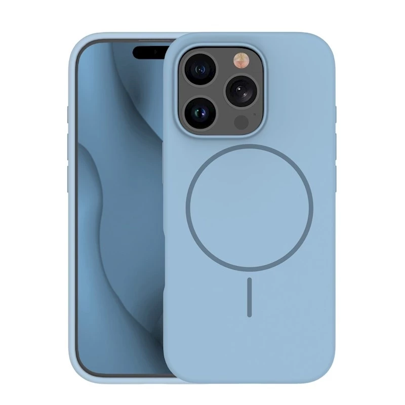 Coque THIN TOUCH MAG iPhone 16 bleu ciel