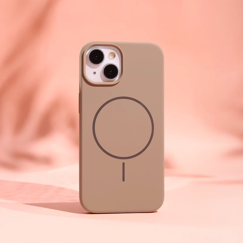 Coque THIN TOUCH MAG iPhone 16 Pro marron