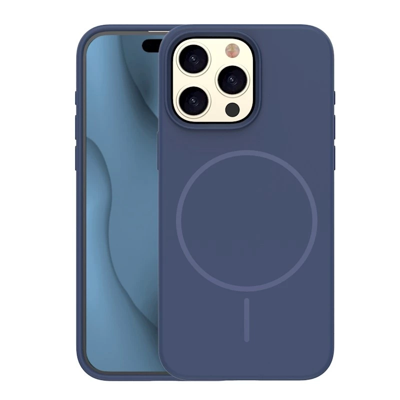 Coque THIN TOUCH MAG iPhone 16 Pro Max bleu marine