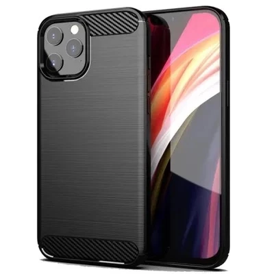 Coque CARBON SHOCK iPhone 13 Pro Max noir
