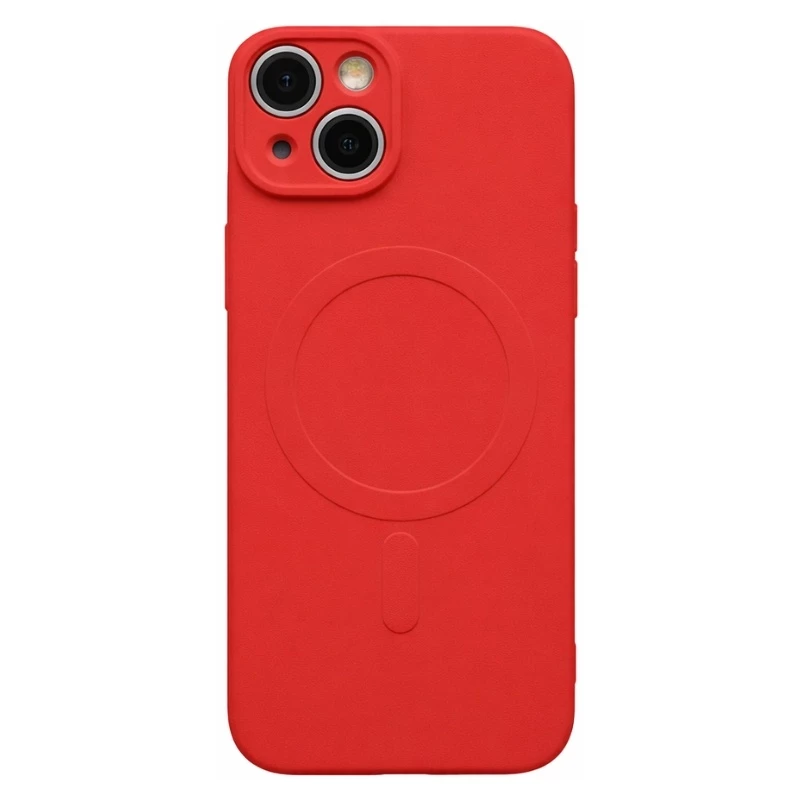 Coque PURE COLOR MAG iPhone 14 - iPhone 13 rouge (iPhone 13)