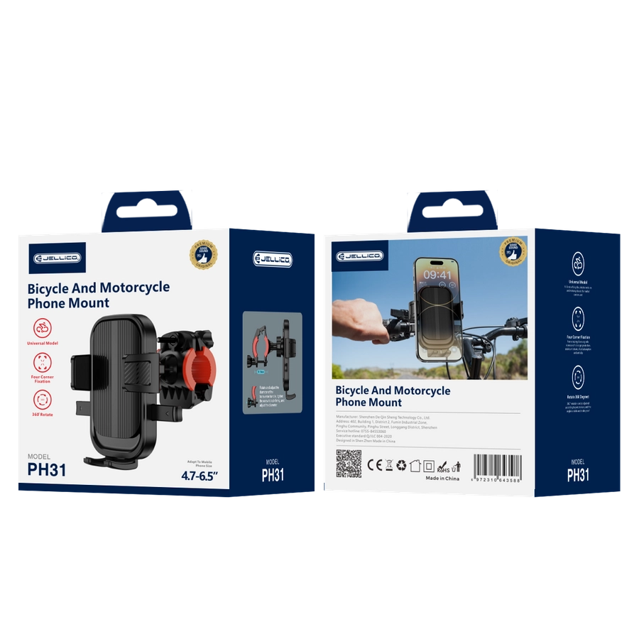 Support de téléphone pour vélo et moto (Jellico)