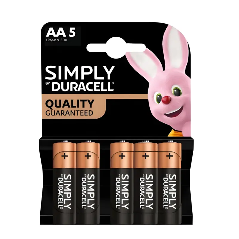 Piles Duracell AA x 5pcs 