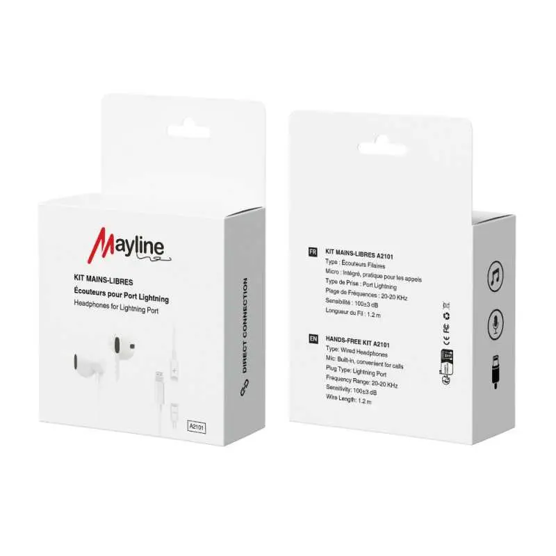Ecouteurs Kit Main Libre Lightning (Mayline)