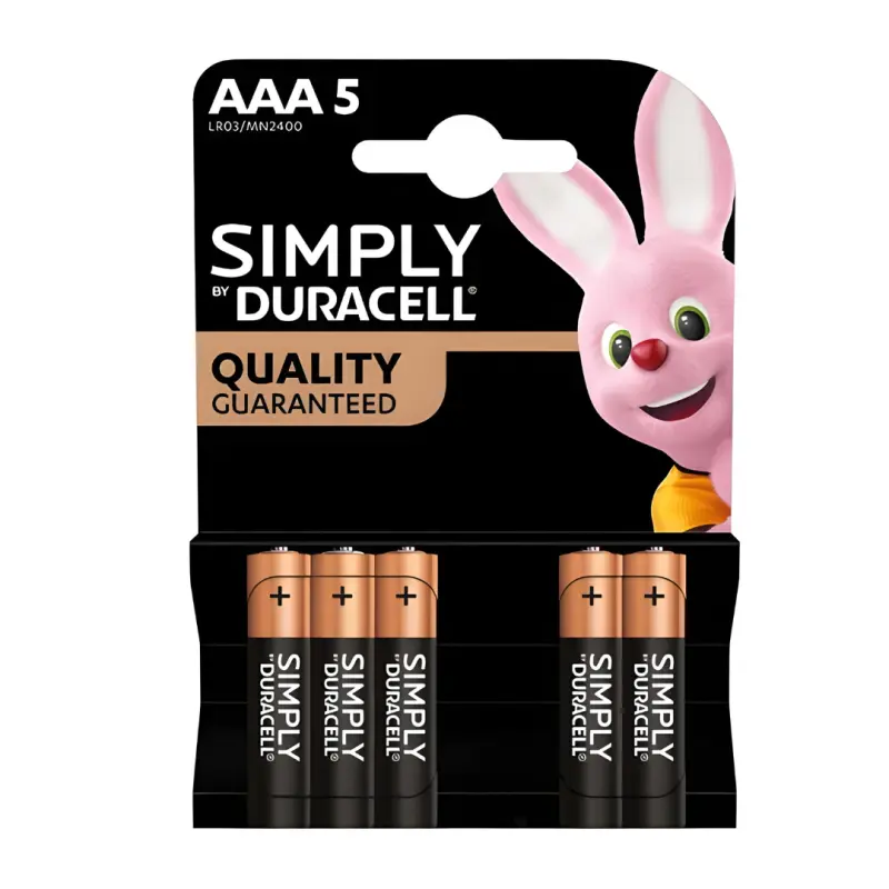 Piles Duracell Mini AAA x 5pcs 