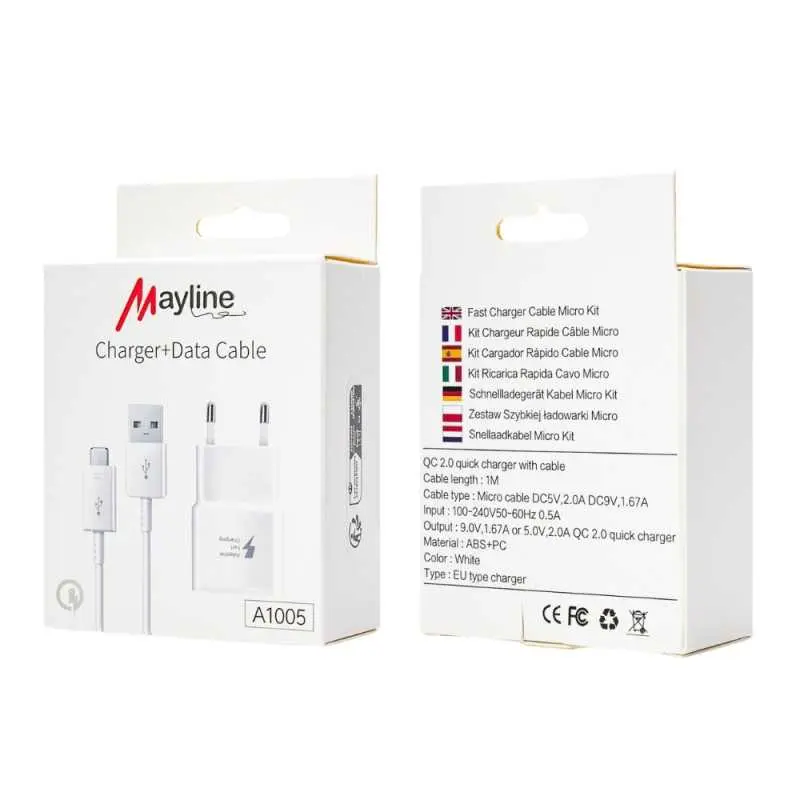 Kit Chargeur Rapide Câble Micro (Mayline) 