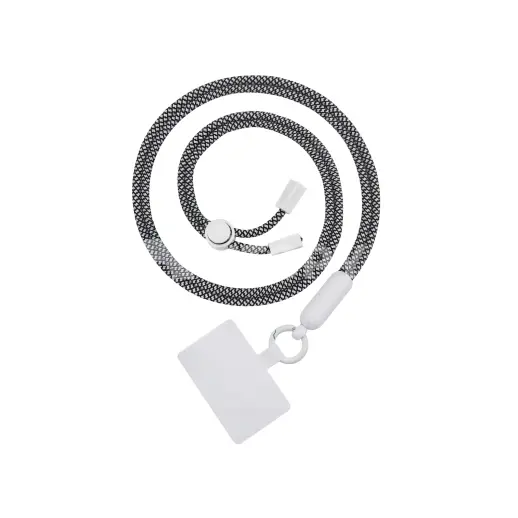 Cordon 120cm FLORA (Blanc/Noir)