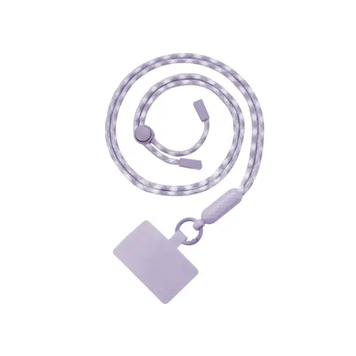 Cordon 120cm FLORA (Violet/Blanc)