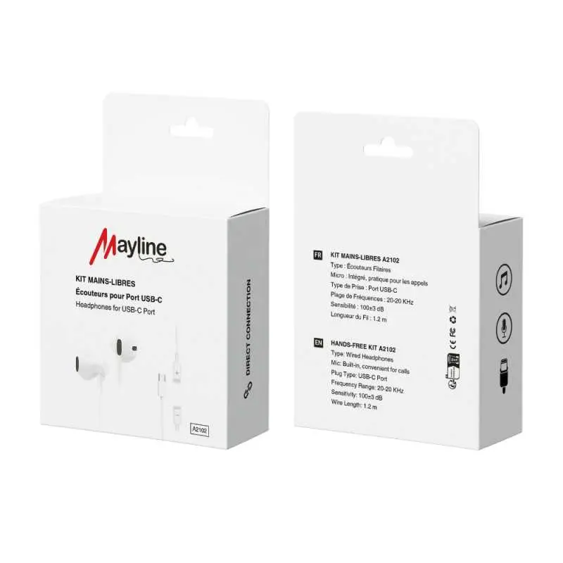 Ecouteurs Kit Mains Libres USB-C (Mayline) 
